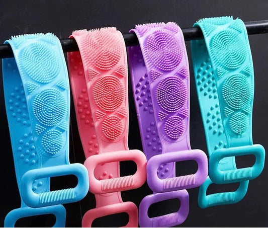 Single Side Bath Towel Silicone Scrubber